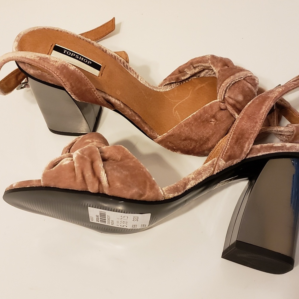 Suede Block Heel Sandals